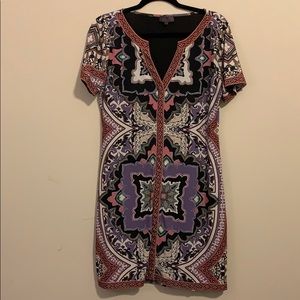 Short sleeve Hale Bob V-Neck dress